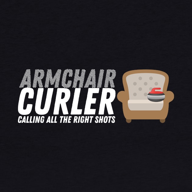 Curling - Armchair Curler - White Text by itscurling